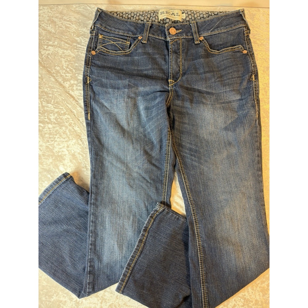 Ariat REAL Denim Jeans Women's 32x30 Medium Wash Bootcut Stretch Western